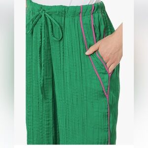 🩷 Free People All Out Plissé Satin Wide Leg Pants 🩷